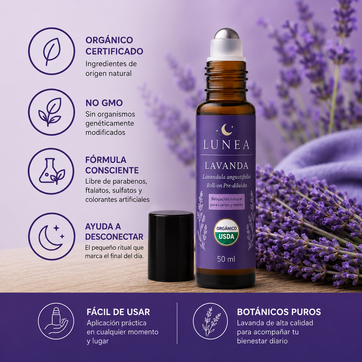 Kit Nocturno Lunea™ | Spray + Roll-On Relajante